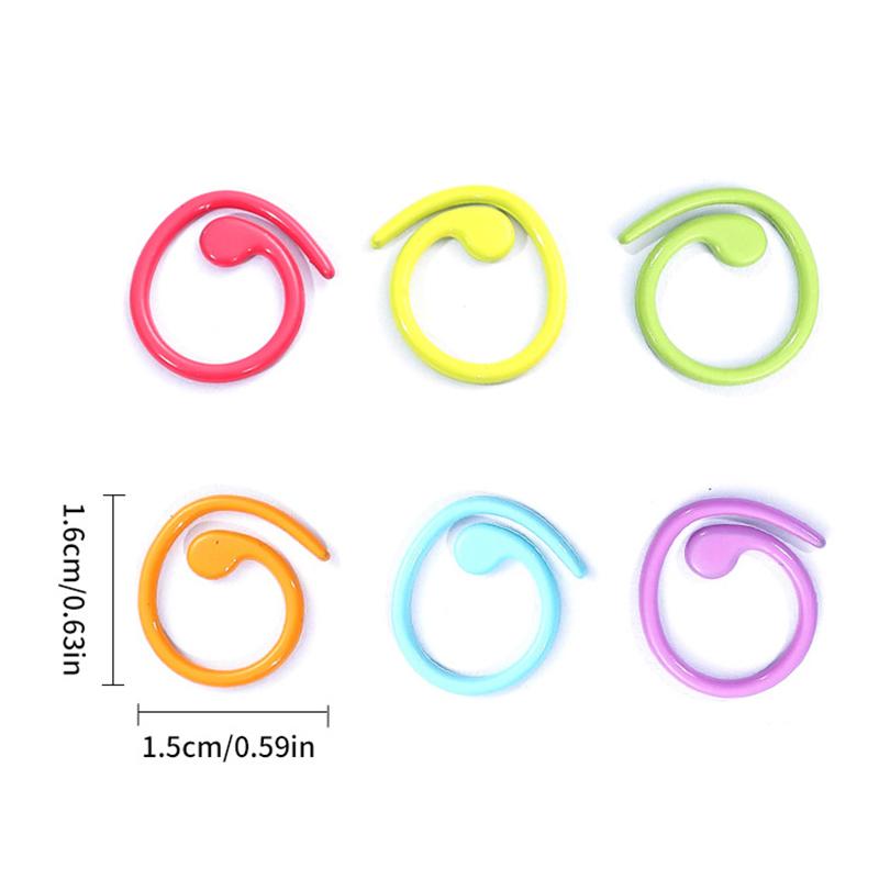 100 STÜCKE Bunte Maschenmarkierer Stricken Häkeln Abschließbare Maschenmarkierer Metall Maschennadel Clip Zähler Häkeln Nähzubehör