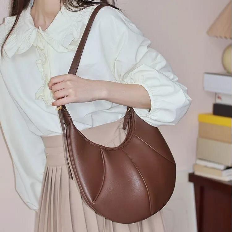 Genți de umăr la modă pentru femei, genți casual crossbody, genți simple de culoare solidă