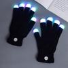 LED-Handschuhe Blinkende Handschuhe Fingerbeleuchtung Handschuhe Leuchtende Fäustlinge für Erwachsene Jugendliche Lichtshow Halloween Kostüm Rave