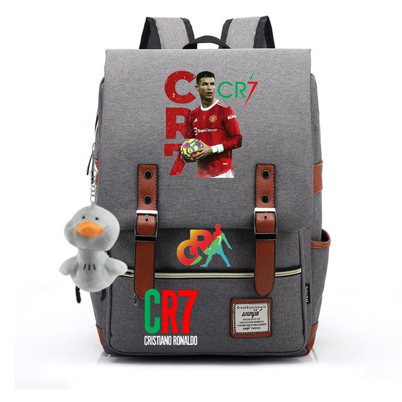 Modischer Anime CR7 Teenager Schüler Schultasche Herren und Damen Freizeit Rucksack