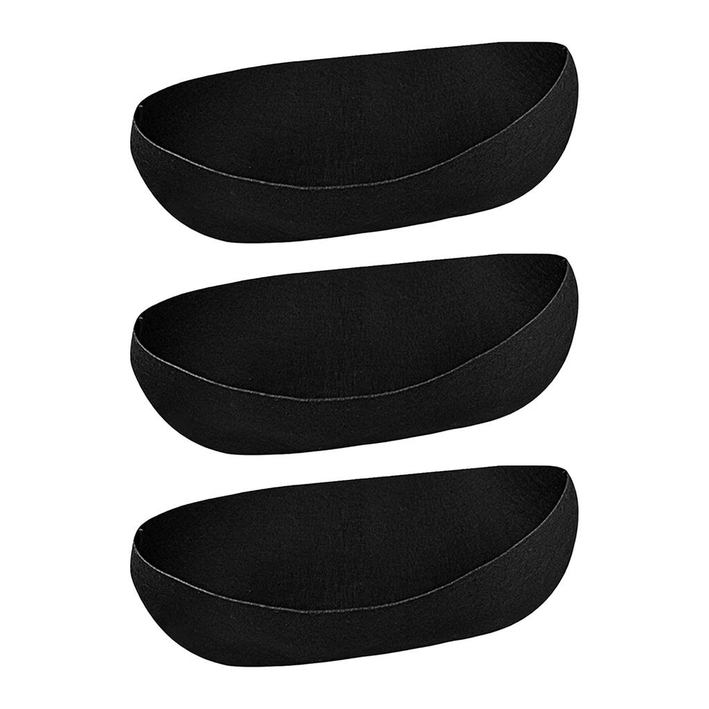 3Pcs/Set Felting Non Woven Cloth Planter Basket Liners Brown Lightweight Hanging Flower Basket Liners for Garden Fence Pot