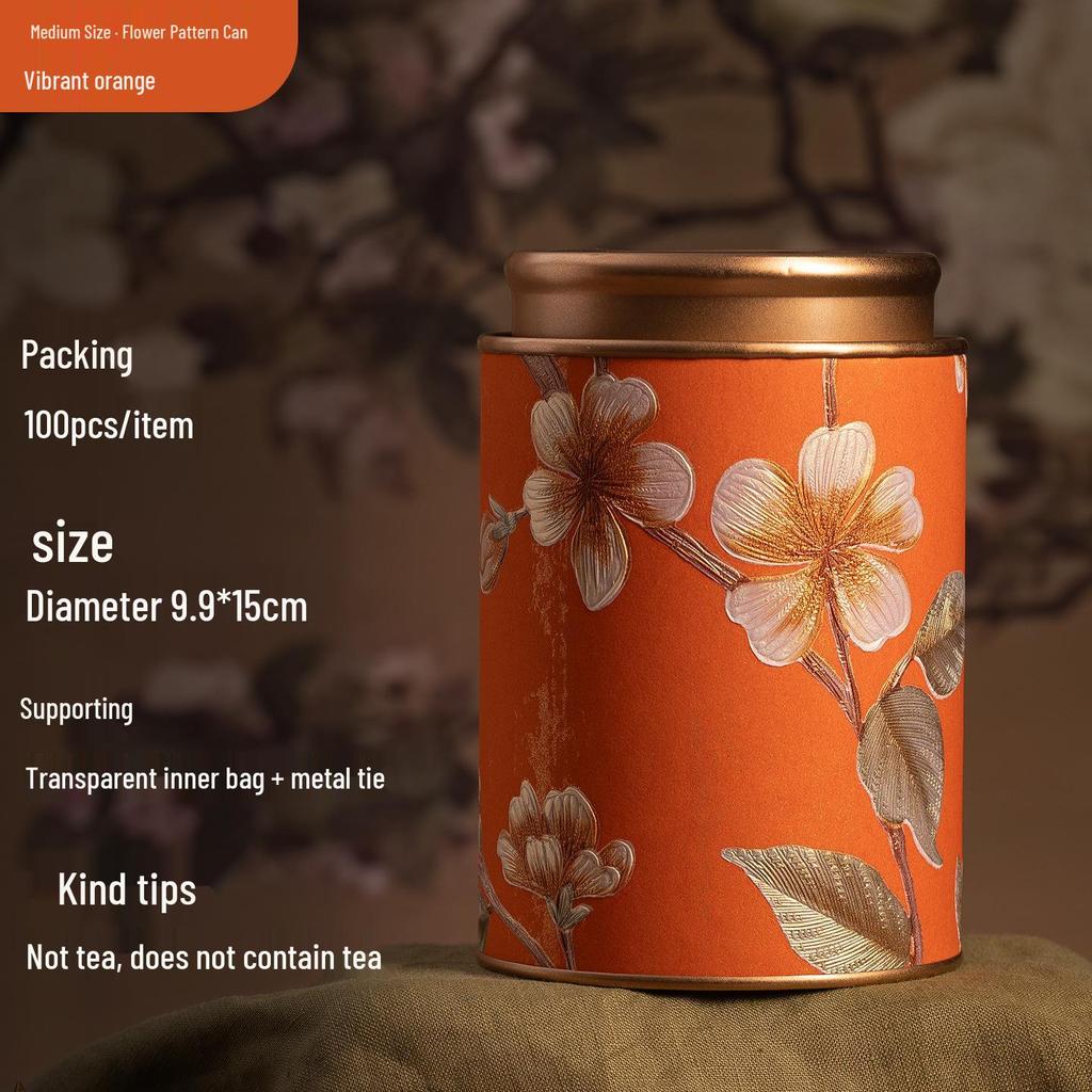 Exquisite Multi-Tea Storage Can: Sealed Container for Black, Green, Jasmine, White, & Oolong Tea.