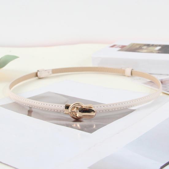 Women Dress Belt Imitation Leather Versatile Solid Color Design Waistband Dresses Shirts Tops Waist Belt Clothing Accessory