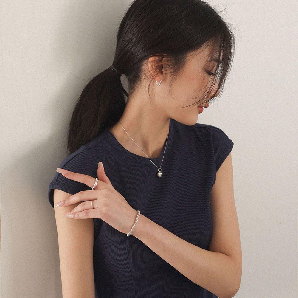 Silver 925 Switch Heart Necklace