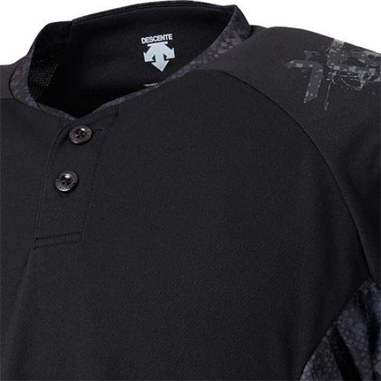 DESCENTE Baseball Short Sleeve Baseball Shirt BK M DBMNJA51