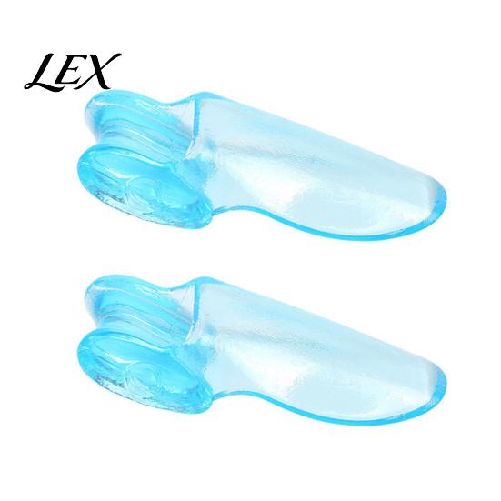 SEBS Silicone Foot Care 2PCS Gel Toe Separator, Hallux Valgus Correction And Overlapping Big Bunion Guard Corrector, Ultra-Thin Comfortable Separator