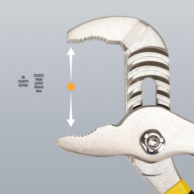 Adjustable Industrial Water Pump Pliers - Multifunctional Pipe Wrench & Repair Tool