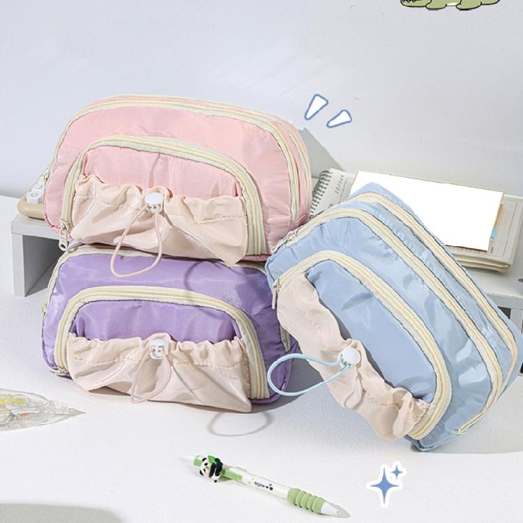 Multi Layered Pencil Case Big Capacity Pencil Pouches Multilayer Pen Bag Travel Pencil Organizers Bag for Office School