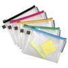 Zipper Pouch - Exacompta - Flexible Plastic - Assorted Colors - Waterproof - Unisex