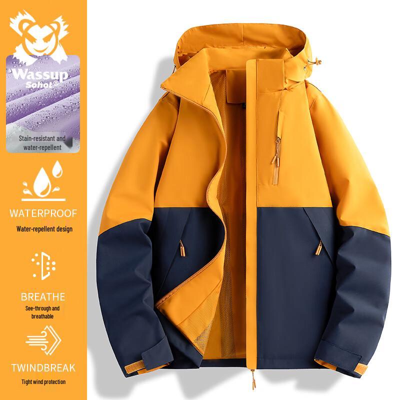 

Wassup Sohot Men s Fall/Winter Outdoor Hooded Jacket 2XL