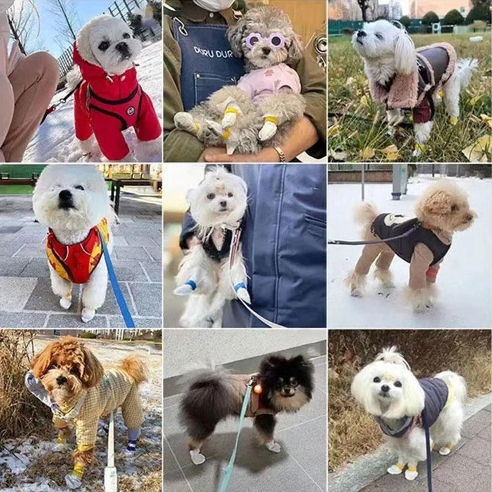 Waterproof Disposable Pet Foot Covers Breathable Pet Shoes Anti-dirty Pet Boots  Small Dog