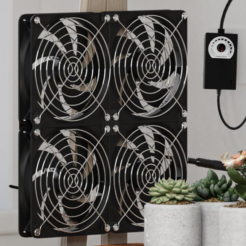 Universal 12V Adjustable Speed Router Cooling Fan for Weak Current Box Servers Perfect for Efficient Heat Dissipation