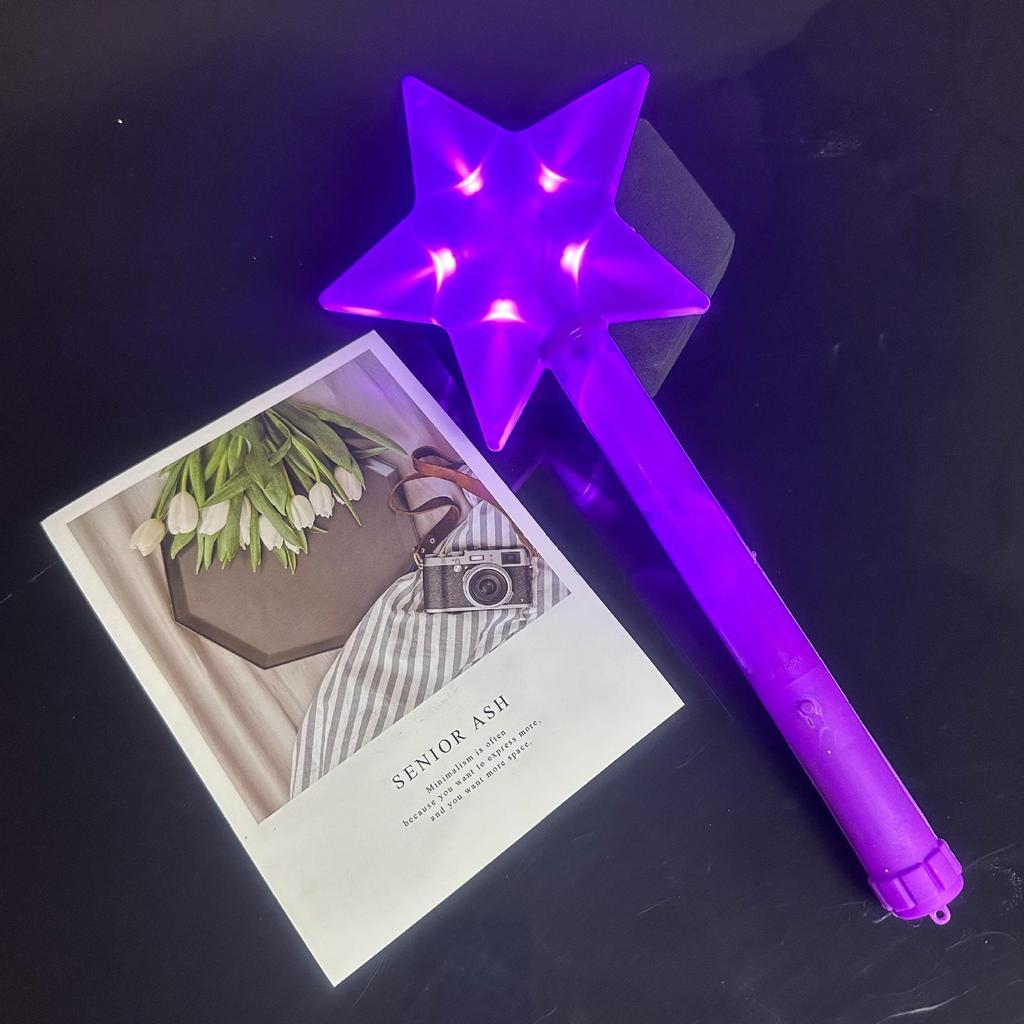 Kinder Leuchtstab Stern Requisiten - Fluoreszierende Konzertunterstützung Fünfzackiger Stern Leuchten