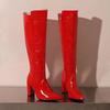 2025 Winter High Leg Knight Boots, Size 34-48, Chunky Heel, Women's Fashion Footwear.
