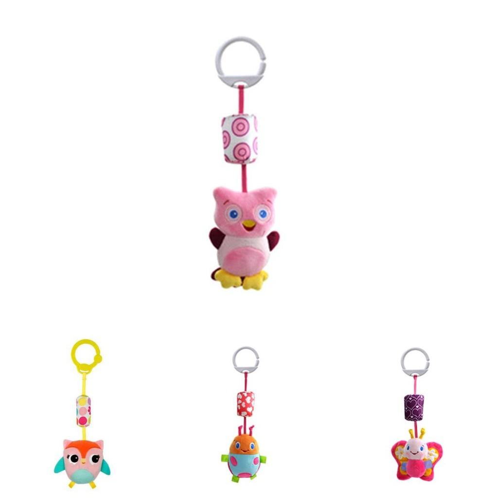 Adorable Animal Handbells Musical Developmental Toy For Kids Soft Plush Rattle
