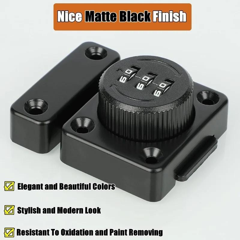 Punch-free Drawer Password Lock Latch Indoor Cabinet Door Lock Cabinet Password Lock Drawer Push-pull Double-open Wardrobe Lock