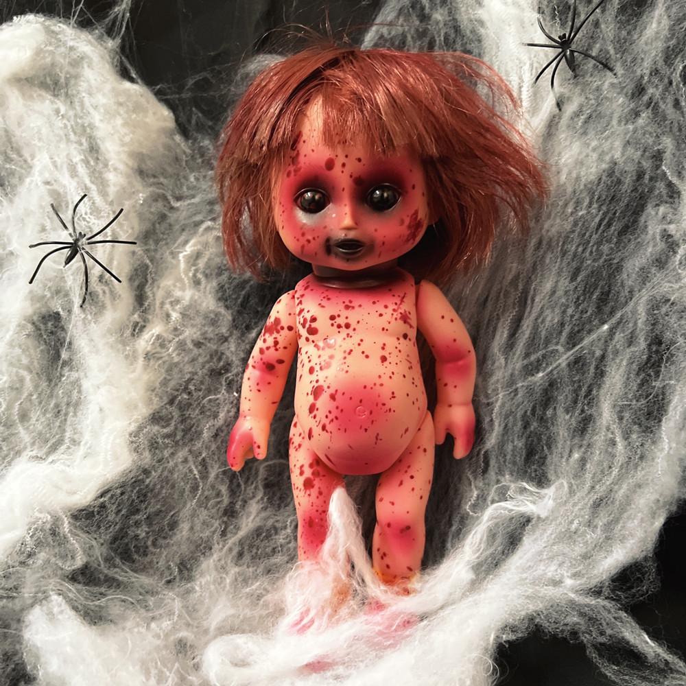 Ghost Halloween Day Rebirth Zombie Elf Doll Terror Prop Decoration Toys New Dolls For Kids Adults Children's Birthday Gift Holiday Present Suitable