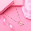 Estelle - Rose Gold Plated "R" Pendant