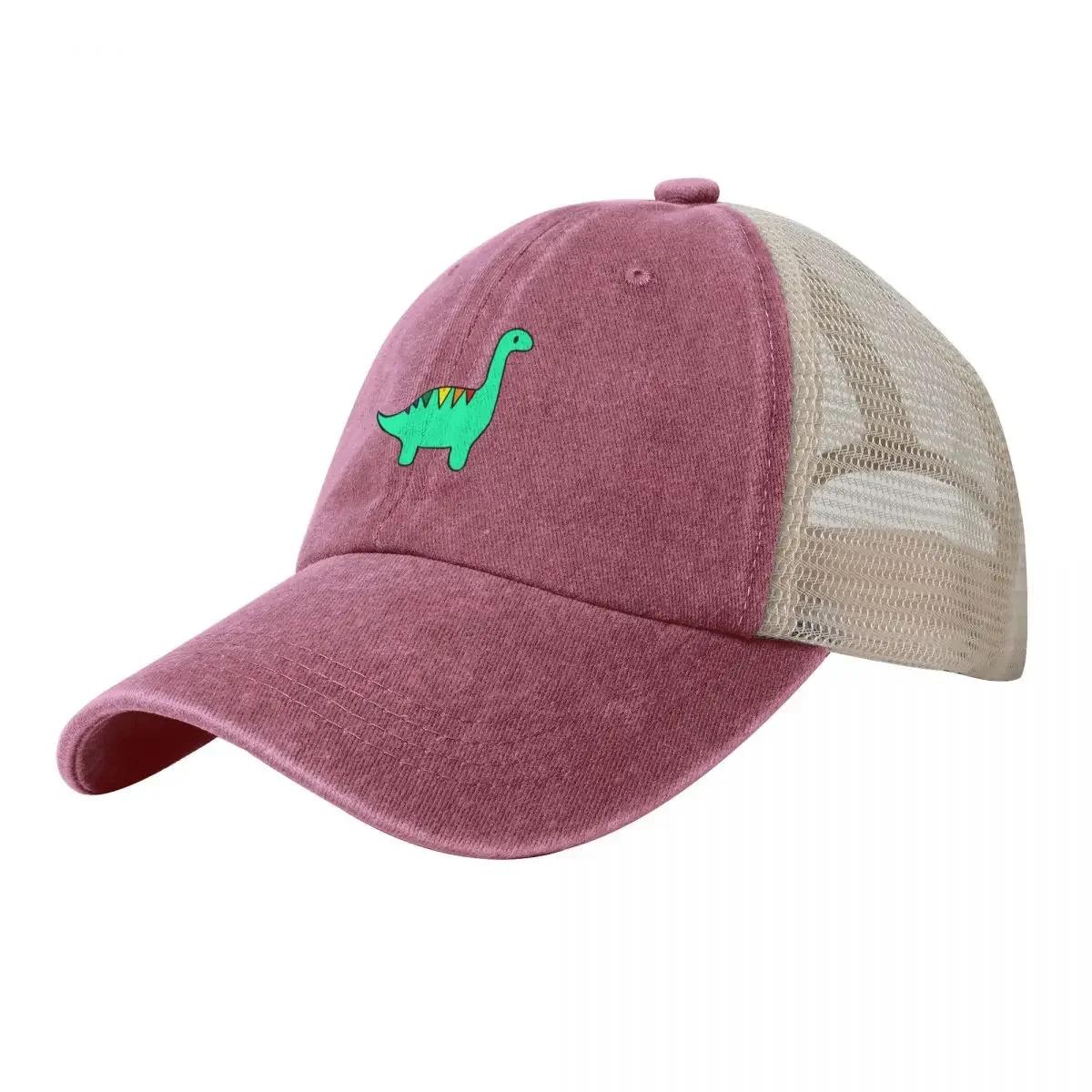 Rainbow striped dinosaur Cowboy Mesh Baseball Cap Thermal Visor cute Trucker Cap Custom Cap Caps For Men Women s