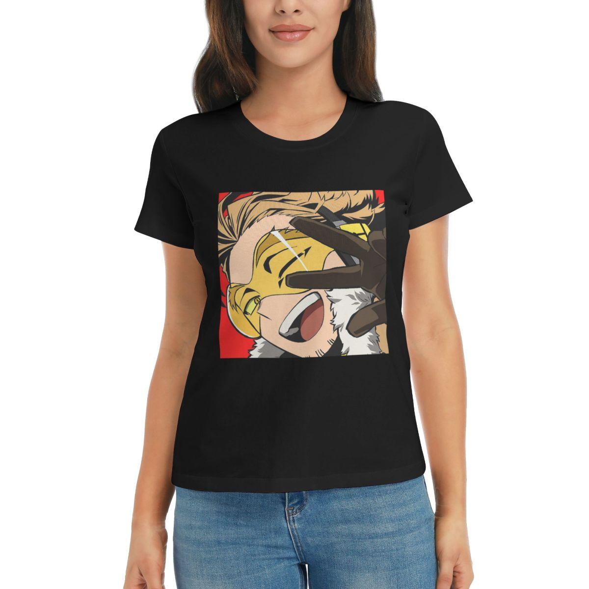 

Women TShirt Anime My Hero Academia Hawks Summer Short Sleeve Tees Round Neck Cotton T Shirts Clothes Tops Streetwear 4XL