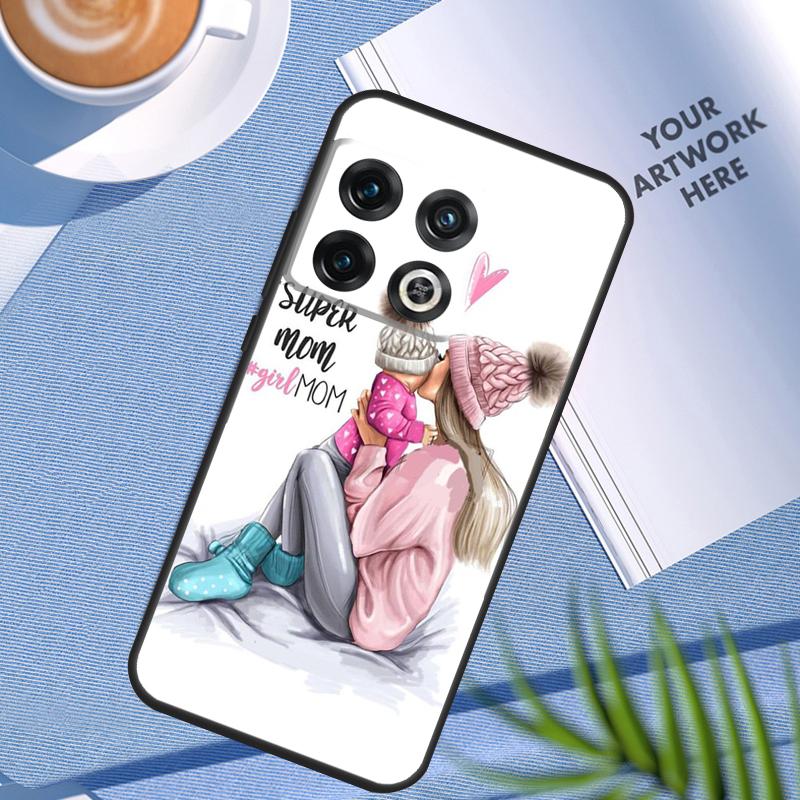 Baby Mom Daughter Girl Son Dad Case For OnePlus 12 11 12R 10 9 Pro 10R 9R 8T 10T Nord 2 2T CE 3 Lite CE4 N10 N20 N30 Cover
