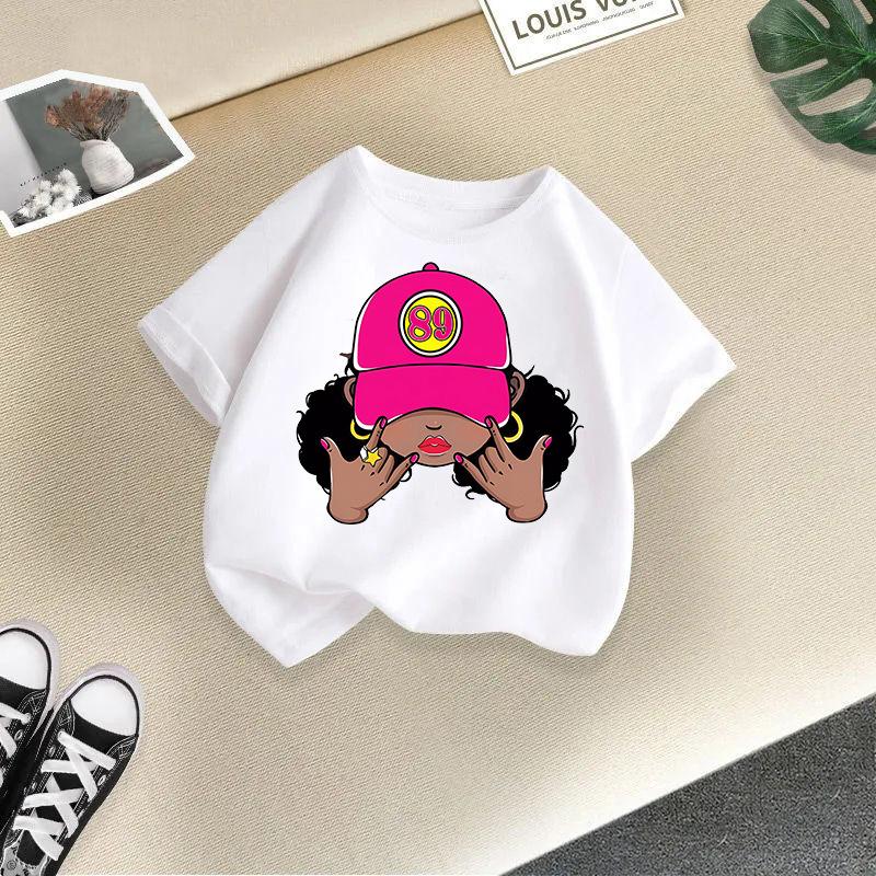 Tween Kleidung für Mädchen Niedliches grafisches Kurzarmshirt für Mädchen Weiche Kleinkind Sommerkleidung Mädchen Größe 4-14 Jahre Kleidung Mädchen Tops