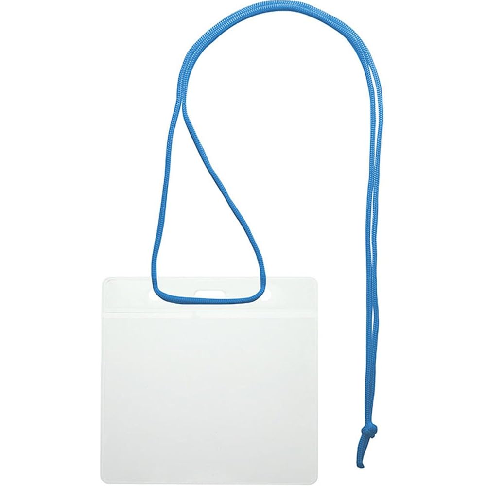 VN-343-B Sonic Name Tags Event Hanging Name Tags for Events, Pack of 50, Blue