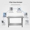 Jingmingda 2-Tier Stainless Steel Workbench