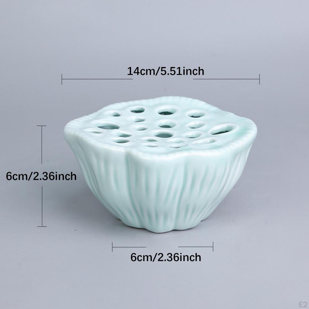 Arrangement of Flower Flowers Creative Floral Holder, Stable Ceramic Pot for Living Room,