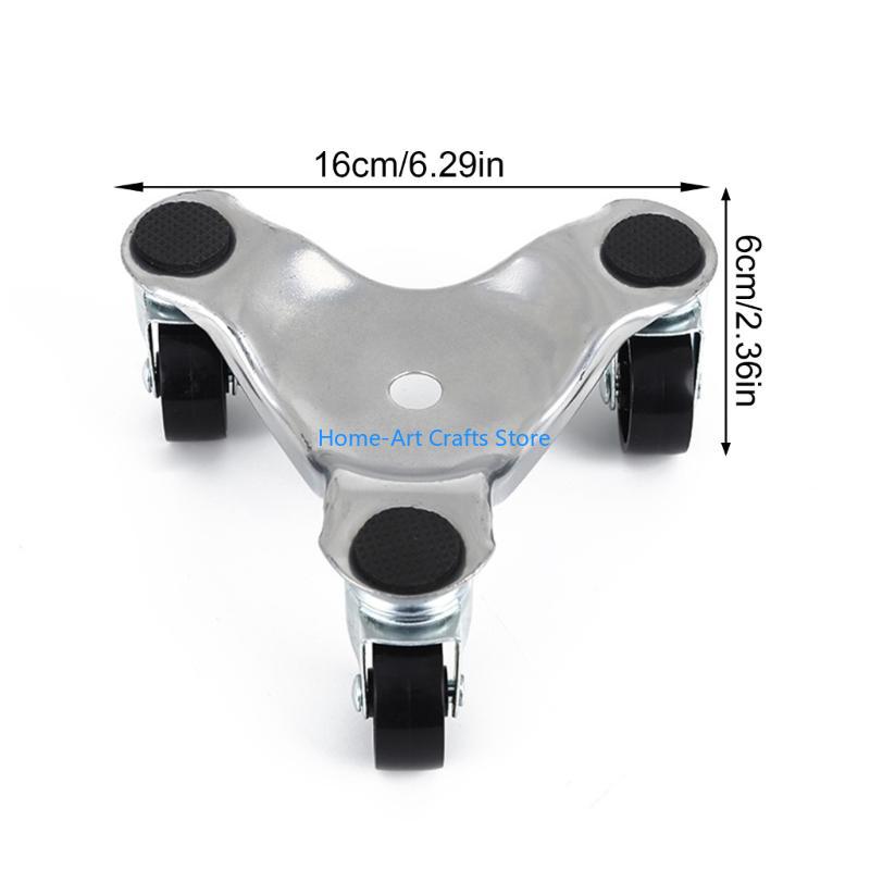 Y3NA Steel Heavy Load Carriers Triangular Base Rollers Smooth Furniture Moving Tool