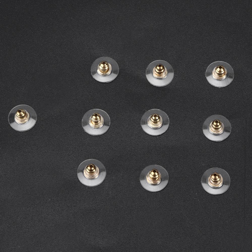 200pcs Soft Earring Backs Silicone Earring Backs Rubber Bullet Clutch Earring Backs Droopy Ears