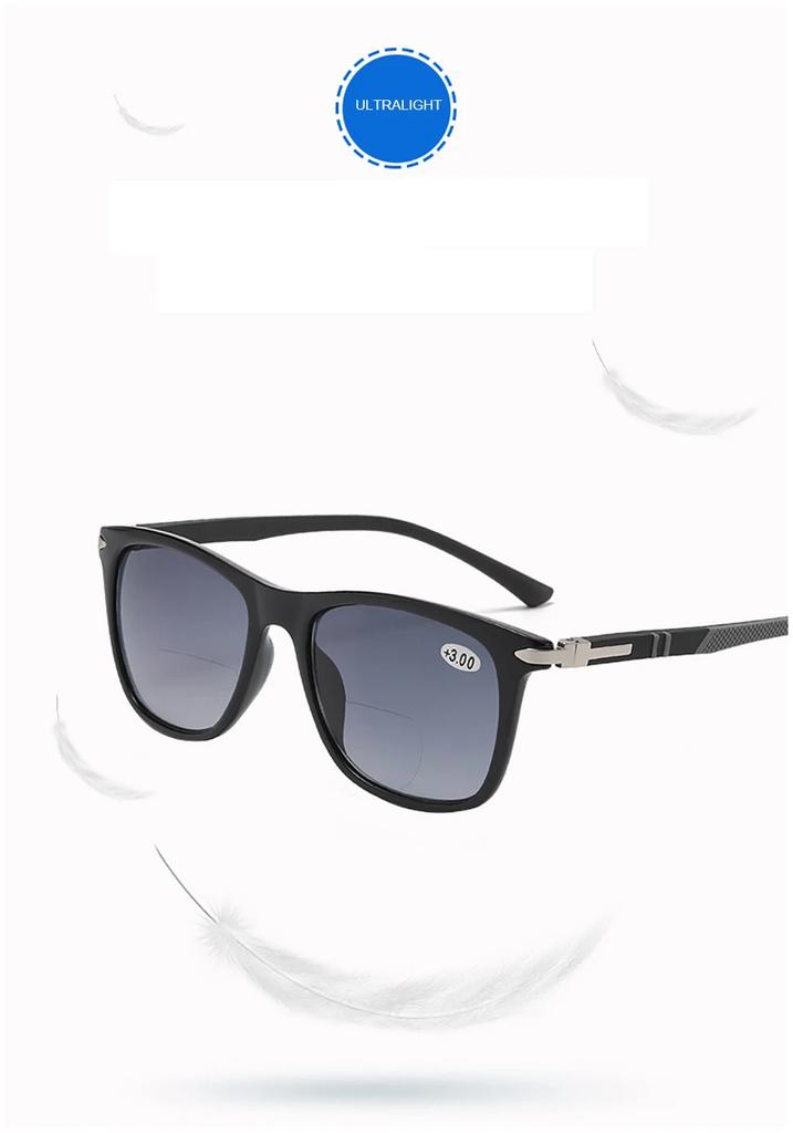 Sunglasses  Women&Men  Bifocal Sun Reading Glasses UV Shade Sunglasses Presbyopic Eyeglasses Square +1.0+1.5+2.0+2.5+3.0+3.5