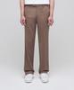 Lightweight Semi-Wide Hidden Banding Slacks [Light Brown]