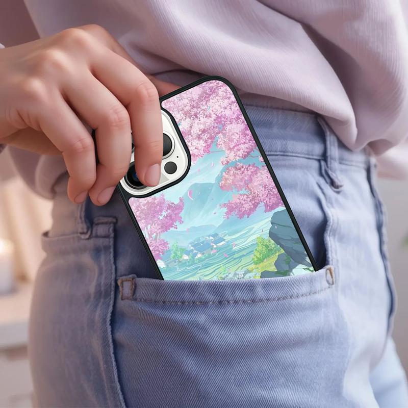 Anime Scenery Art Phone Case For iPhone 17 Air 15 16e 14 13 Pro Max Coque 12 11 Pro Max PLUS Cover