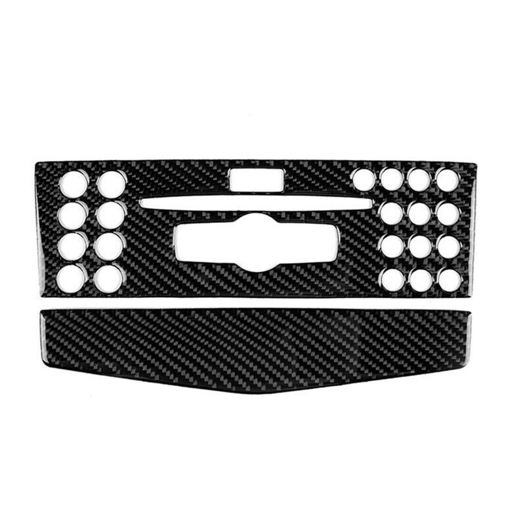 Parts CD Cover Trim Car Accessories Central Console Fits For Benz C-class W204 Replacement 2 Pcs/set 2007-2010