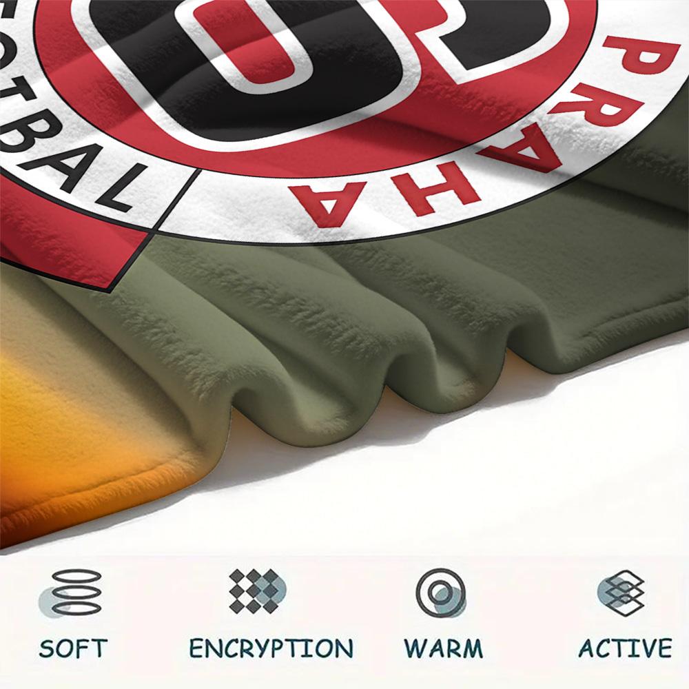 Coperta in Flanella Stampa AC Sparta Praha, Alta Qualità, Confortevole per Tutte le Stagioni, Decorazione per la Casa, Calore e Comfort, Perfetta per Regali di Natale