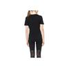 Adidas Front Large Logo Print Breathable Casual Short Sleeve T-Shirt Women T-Shirts Black CV4561