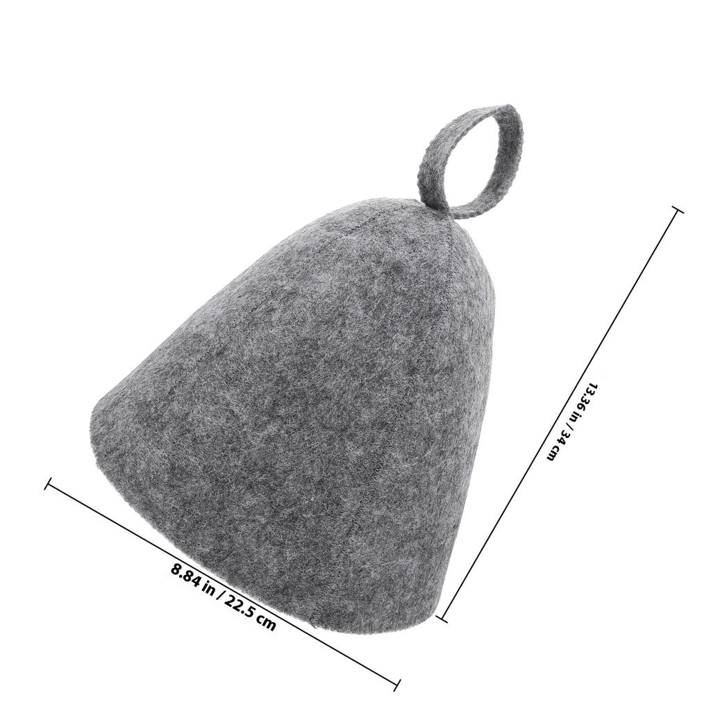 5Pcs Soft Wool Sauna Hat Supple Lightweight Sauna Hat for Spa Bathing Steaming Heat Protection Comfortable Household Bath