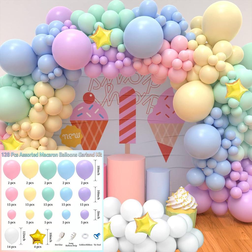 Forest Series Green Balloon Chain Set Children'S Birthday Theme Party Decoration Jungle Arrangement Balloon