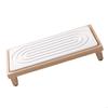 Natural Bamboos Counter Mat Absorbent Drip Dry Tray for Bathroom Kitchen X3UC