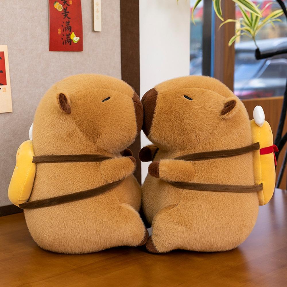 

Baking Capybara Plush Toy Bread Capibara Fluffty Doll Cute Capybara Plush Doll Birthday Gift 25cm-Bagel