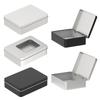Rechteckig Klein Metall Spielkarten Aufbewahrungsbox Sammelkarten Hülle Organizer Leere Blechdose Haus Süßigkeiten Kosmetik Behälter
