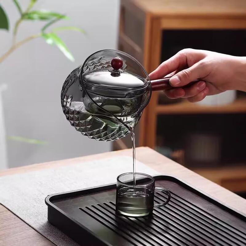 Shangqi Rotating Glass Infuser Teapot