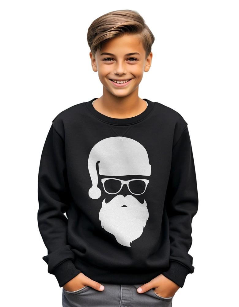 

Santa Hipster Christmas Sweatshirt - Get in the Holiday Spirit with this Funny a M