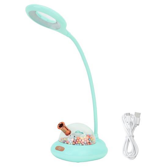 

Светодиодная настольная лампа USB зарядка сенсорная регулировка портативный милый настольный ночник с музыкальной шкатулкой для дома и улицы