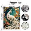 Shiny Pearl Elegant Peacock DIY Painting Creative Bead Art Craft Household Wall Decoration Nice Present For Art Hobbyists Home Decor Wall Art