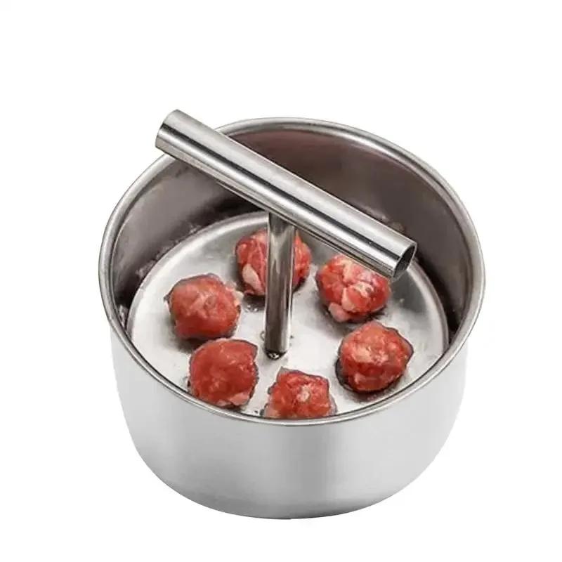 New Multi-functional Press Meatball Maker Stainless Steel Meatball Maker Meat Balls Manual Maker Tool Household Kitchen Mold