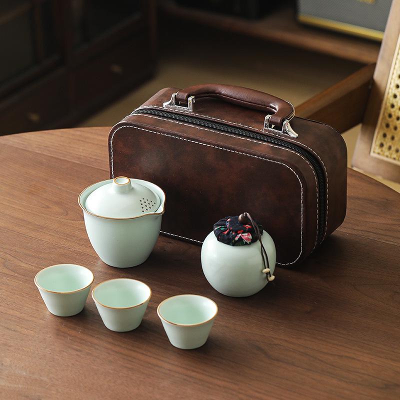 High-End Business Souvenir Tea Set: On-the-Go Gift for Clients & Friends