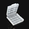 2/4 Slots Hard Plastic Battery Storage Boxes Case AA AAA Battery Holder Container Box With Clips For  2/4 X AA/AAA Batteries