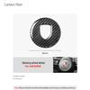 Carbon Fiber Car Steering Wheel Center Trim Emblem Sticker For Porsche 911 Panamera Cayenne Boxster Taycan